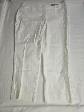 New CHICO'S Alabaster White So Slimming BRIGITTE Slim Crop Pants Size 3 Or 16